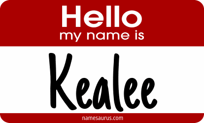 Hello my name is Kealee png download