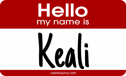 Hello my name is Keali png download