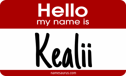 Hello my name is Kealii png download