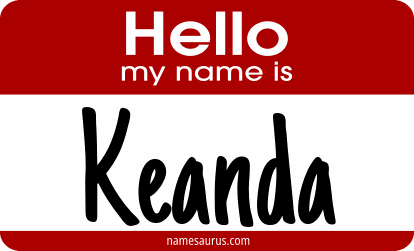 Hello my name is Keanda png download