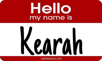 Hello my name is Kearah png download