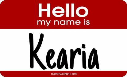 Hello my name is Kearia png download