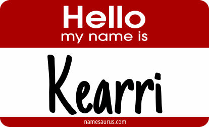 Hello my name is Kearri png download