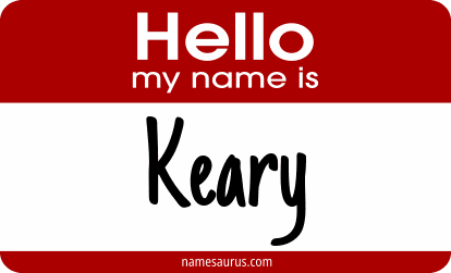 Hello my name is Keary png download