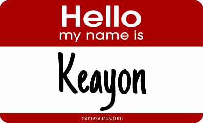 Hello my name is Keayon png download