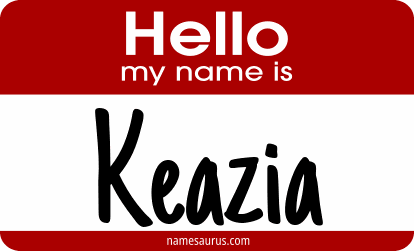 Hello my name is Keazia png download