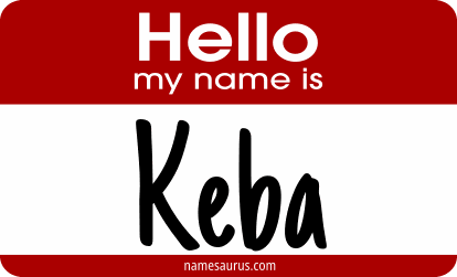 Hello my name is Keba png download