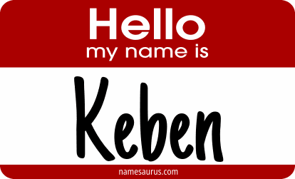 Hello my name is Keben png download