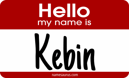 Hello my name is Kebin png download