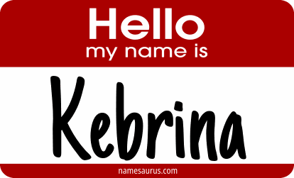 Hello my name is Kebrina png download