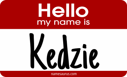 Hello my name is Kedzie png download