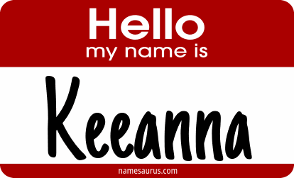 Hello my name is Keeanna png download