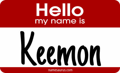 Hello my name is Keemon png download