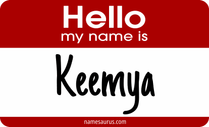 Hello my name is Keemya png download