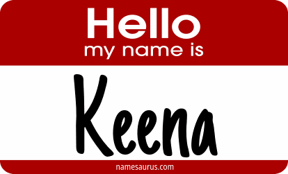 Hello my name is Keena png download