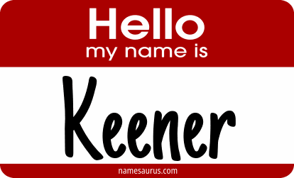 Hello my name is Keener png download