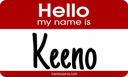 Hello my name is Keeno png download