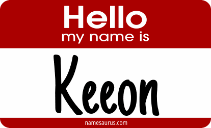 Hello my name is Keeon png download