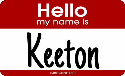 Hello my name is Keeton png download