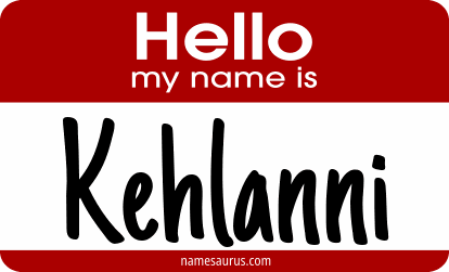Hello my name is Kehlanni png download