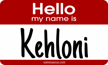 Hello my name is Kehloni png download