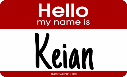 Hello my name is Keian png download