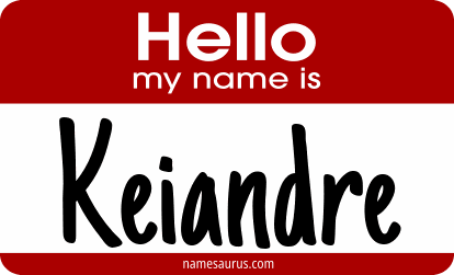 Hello my name is Keiandre png download