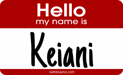 Hello my name is Keiani png download