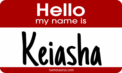 Hello my name is Keiasha png download