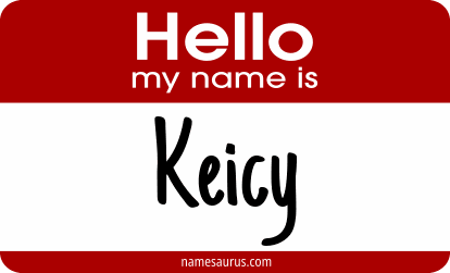 Hello my name is Keicy png download