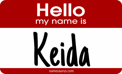 Hello my name is Keida png download