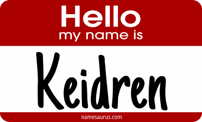 Hello my name is Keidren png download