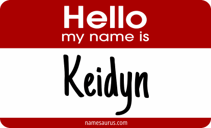 Hello my name is Keidyn png download