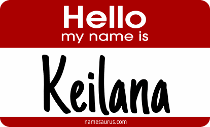 Hello my name is Keilana png download
