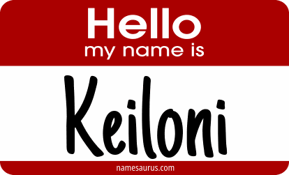 Hello my name is Keiloni png download