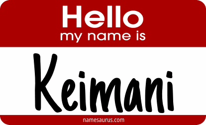 Hello my name is Keimani png download
