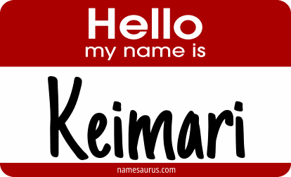 Hello my name is Keimari png download