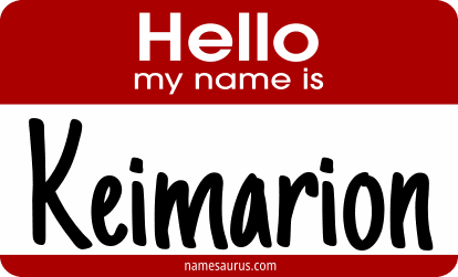 Hello my name is Keimarion png download
