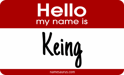 Hello my name is Keing png download