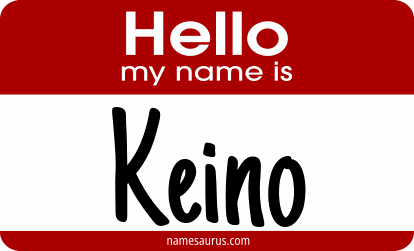 Hello my name is Keino png download