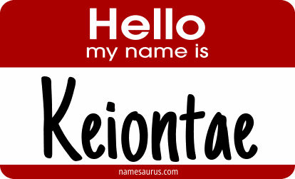 Hello my name is Keiontae png download