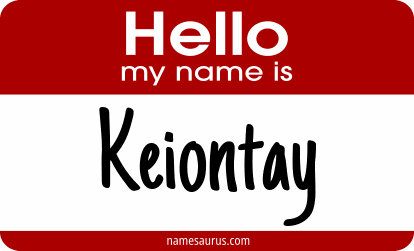 Hello my name is Keiontay png download
