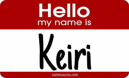 Hello my name is Keiri png download
