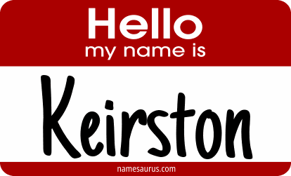 Hello my name is Keirston png download