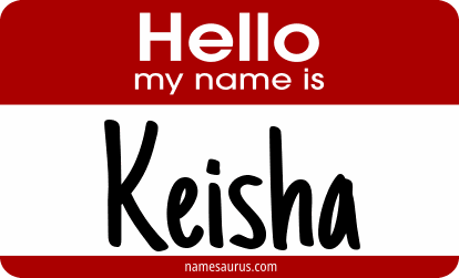 Hello my name is Keisha png download