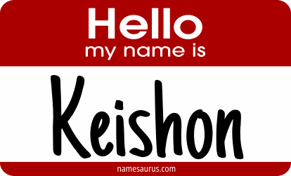 Hello my name is Keishon png download