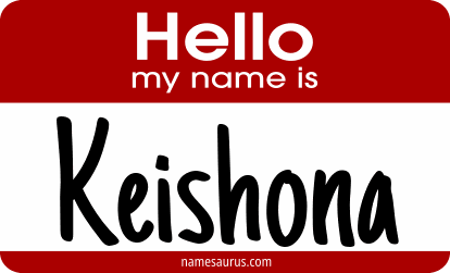 Hello my name is Keishona png download