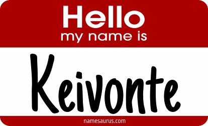 Hello my name is Keivonte png download