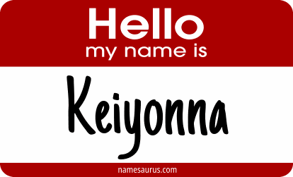 Hello my name is Keiyonna png download