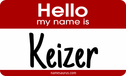 Hello my name is Keizer png download